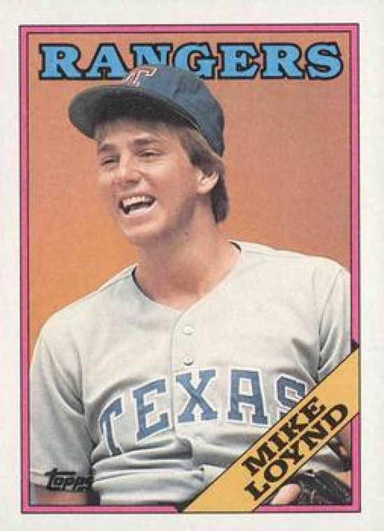 1988 Topps #319 Mike Loynd NM-MT Texas Rangers 