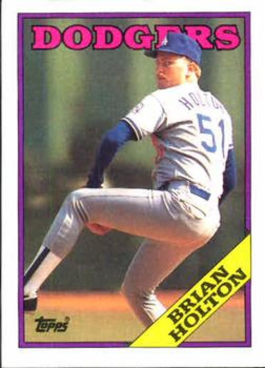 1988 Topps #338 Brian Holton UER NM-MT Los Angeles Dodgers 