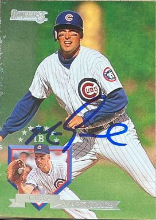 Mark Grace Autographed 1995 Donruss #519 Chicago Cubs Card