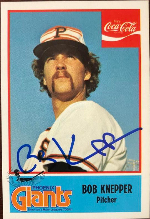 Bob Knepper Autographed 1976 Phoenix Giants Cramer #34