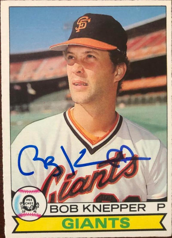 SOLD 11462 Bob Knepper Autographed 1979 O-Pee-Chee #255