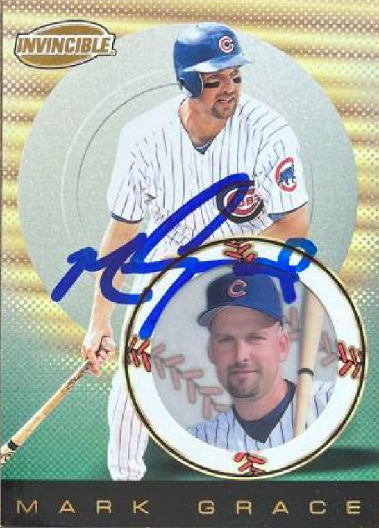 Mark Grace Autographed 1999 Pacific Invincible #29 