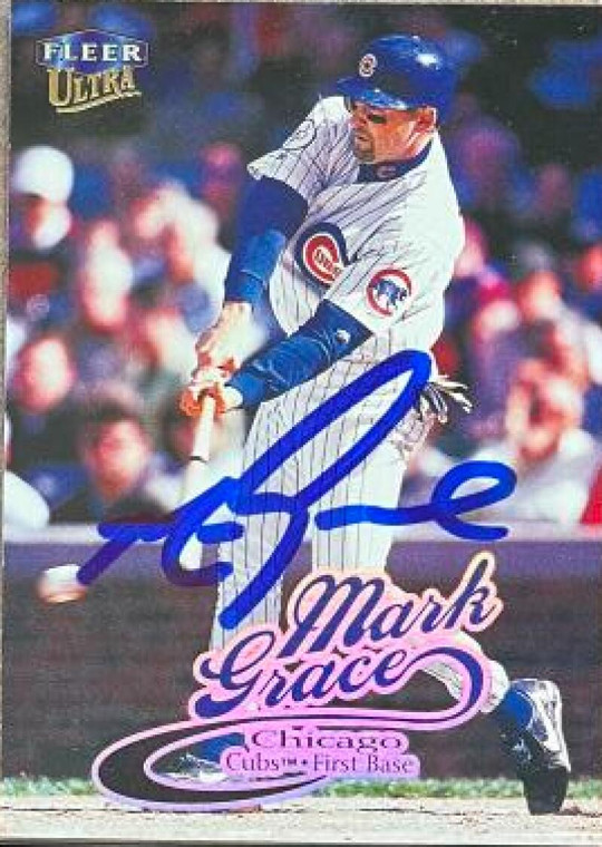 Mark Grace Autographed 1999 Fleer Ultra #161