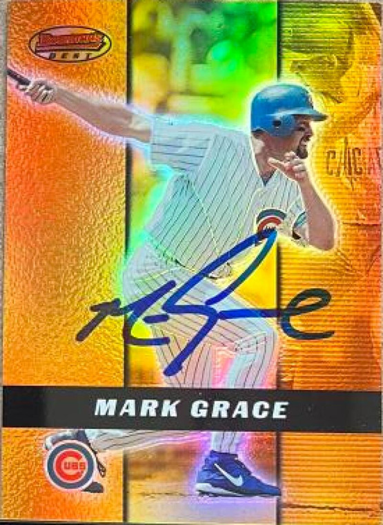 Mark Grace Autographed 2000 Bowman's Best #25