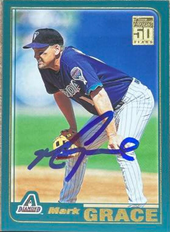 Mark Grace Autographed 2001 Topps Traded & Rookies #T17 Arizona Diamondbacks Card
