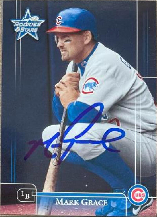 Mark Grace Autographed 2002 Leaf Rookies & Stars #115 SP, VAR: Cubs