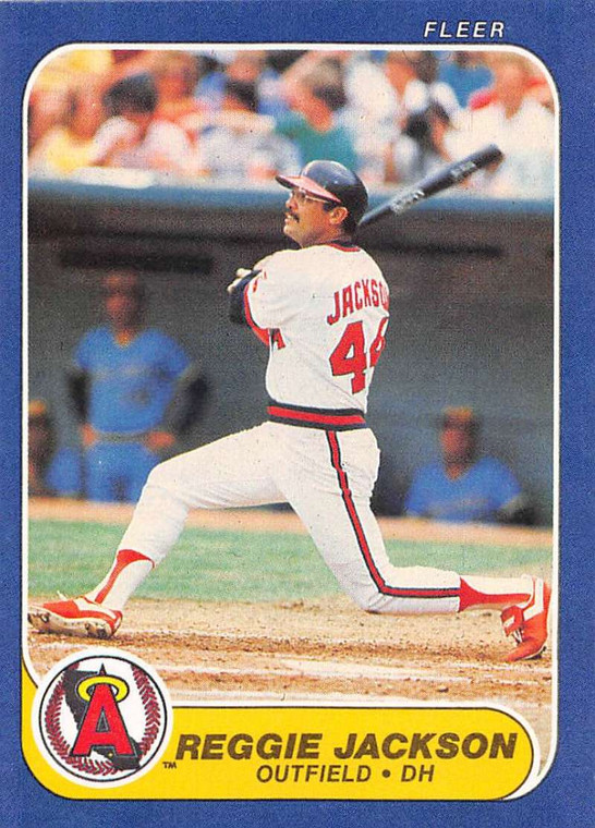 1986 Fleer #160 Reggie Jackson VG California Angels 