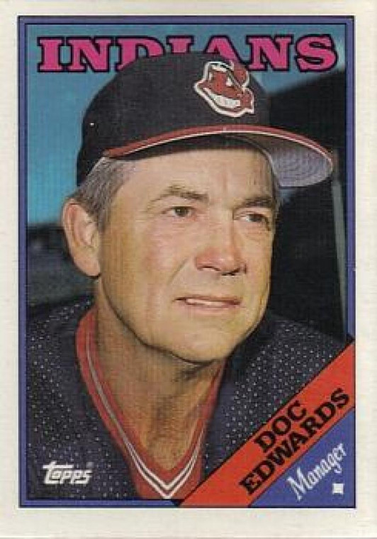 1988 Topps #374 Doc Edwards MG NM-MT Cleveland Indians 