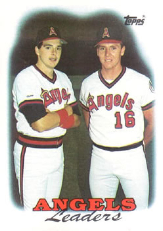 1988 Topps #381 Wally Joyner/Jack Howell Angels Team Leaders NM-MT California Angels 