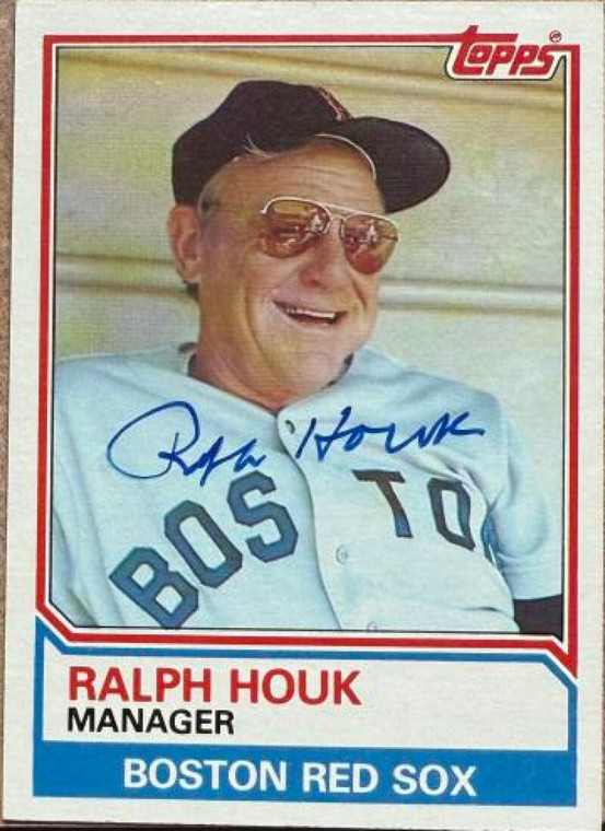 Ralph Houk Autographed 1983 Topps #786