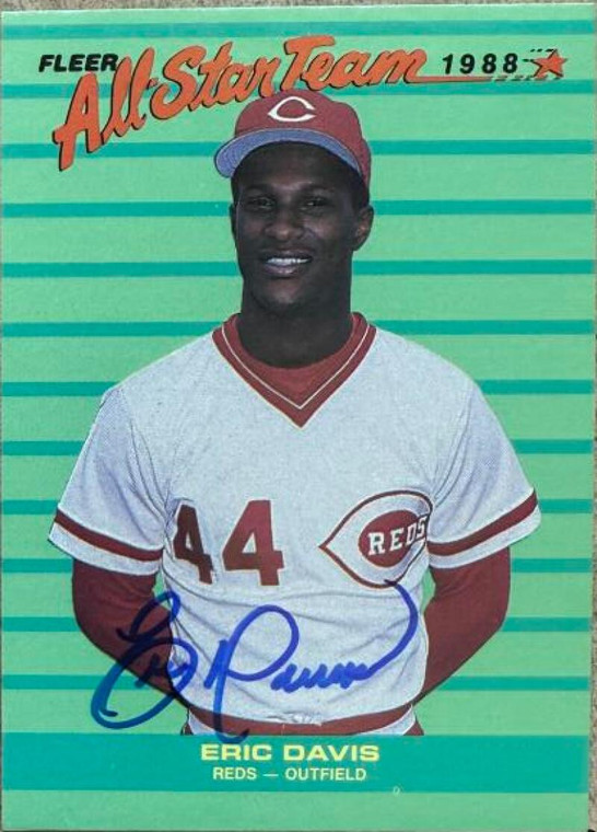 Eric Davis Autographed 1988 Fleer All-Star Team #7