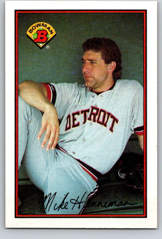 1989 Bowman #98 Mike Henneman VG Detroit Tigers 