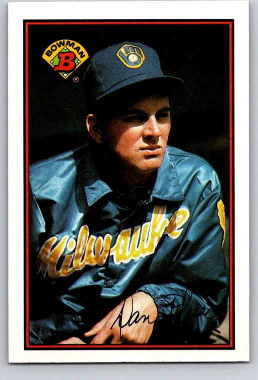 1989 Bowman #133 Dan Plesac VG Milwaukee Brewers 