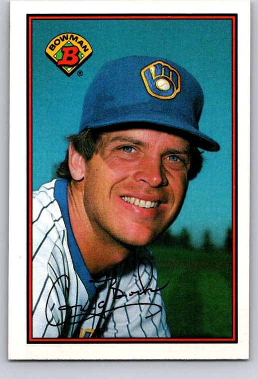 1989 Bowman #143 Greg Brock VG Milwaukee Brewers 