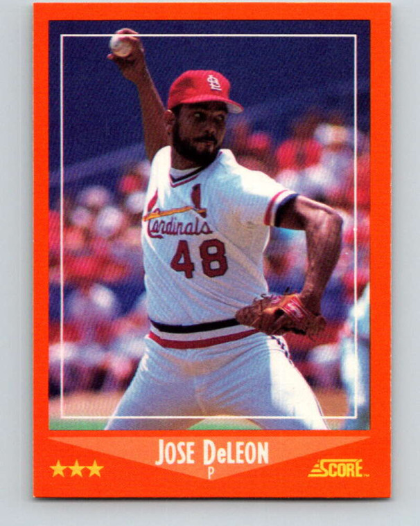1988 Score Rookie and Traded #7T Jose DeLeon NM-MT  St. Louis Cardinals 