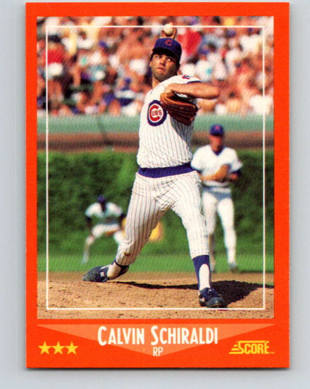 1988 Score Rookie and Traded #39T Calvin Schiraldi NM-MT  Chicago Cubs 