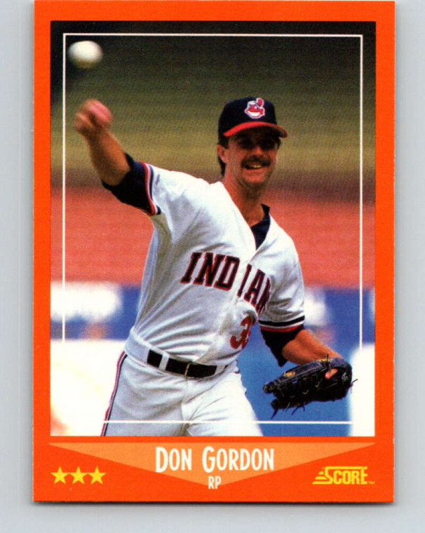 1988 Score Rookie and Traded #92T Don Gordon NM-MT  RC Rookie Cleveland Indians 