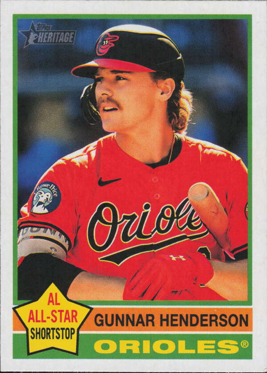 2025 Topps Heritage #174 Gunnar Henderson NM-MT  Baltimore Orioles 