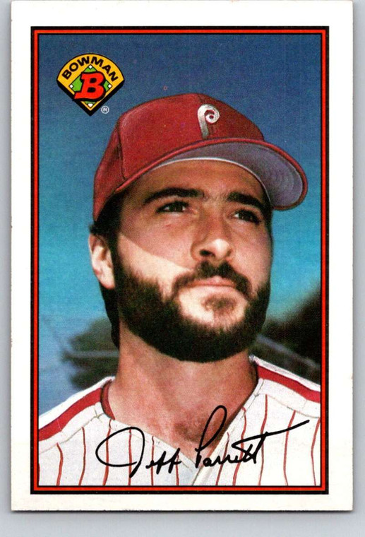 1989 Bowman #390 Jeff Parrett VG Philadelphia Phillies 