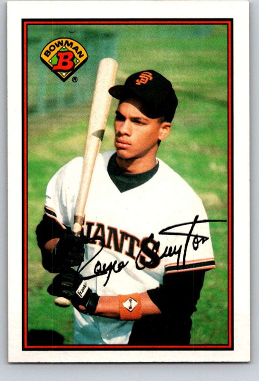 1989 Bowman #472 Royce Clayton VG RC Rookie San Francisco Giants 