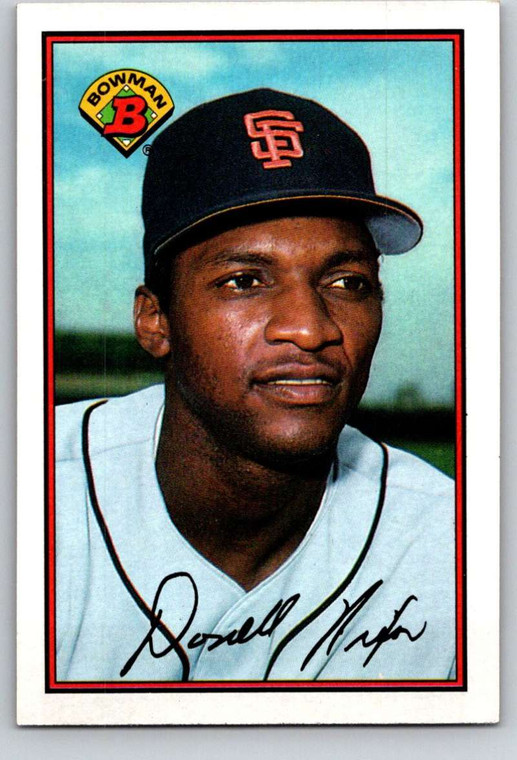 1989 Bowman #477 Donell Nixon VG San Francisco Giants 