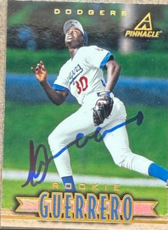 Wilton Guerrero Autographed 1997 New Pinnacle #168 ROO