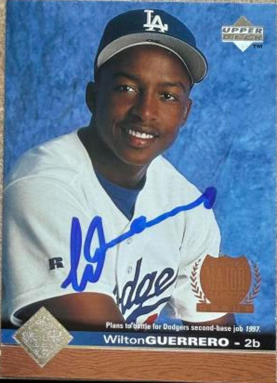 Wilton Guerrero Autographed 1997 Upper Deck #399 MLD Los Angeles Dodgers Card