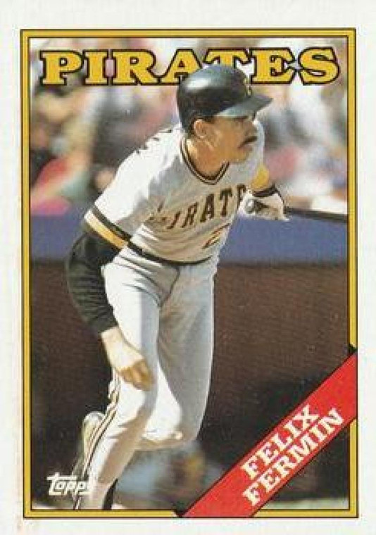 1988 Topps #547 Felix Fermin NM-MT Pittsburgh Pirates 