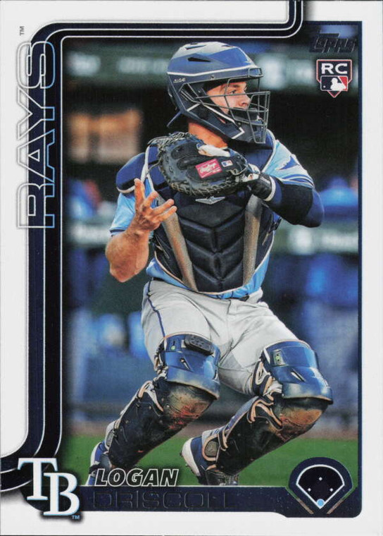 SOLD 163440 2025 Topps #404 Logan Driscoll NM-MT  RC Rookie Tampa Bay Rays 