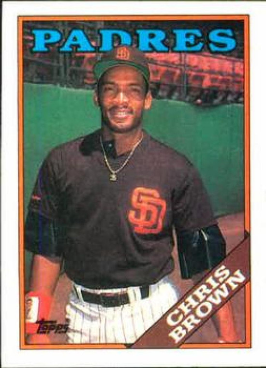 1988 Topps #568 Chris Brown NM-MT San Diego Padres 