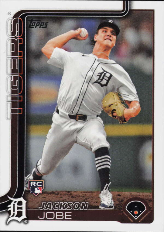 SOLD 163526 2025 Topps #490 Jackson Jobe NM-MT  RC Rookie Detroit Tigers 