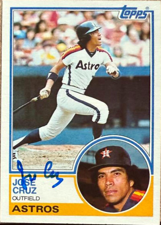 Jose Cruz Autographed 1983 Topps #585