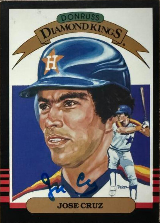 Jose Cruz Autographed 1985 Donruss #20 DK