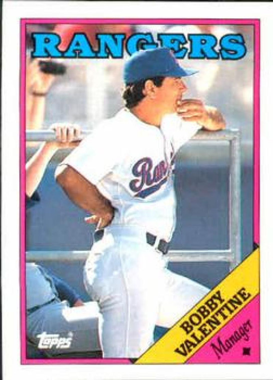 1988 Topps #594 Bobby Valentine MG NM-MT Texas Rangers 