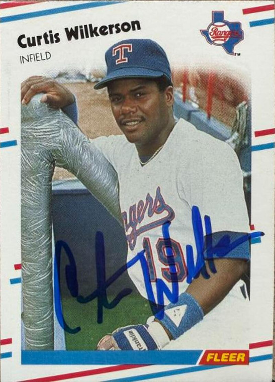 Curtis Wilkerson Autographed 1988 Fleer #481