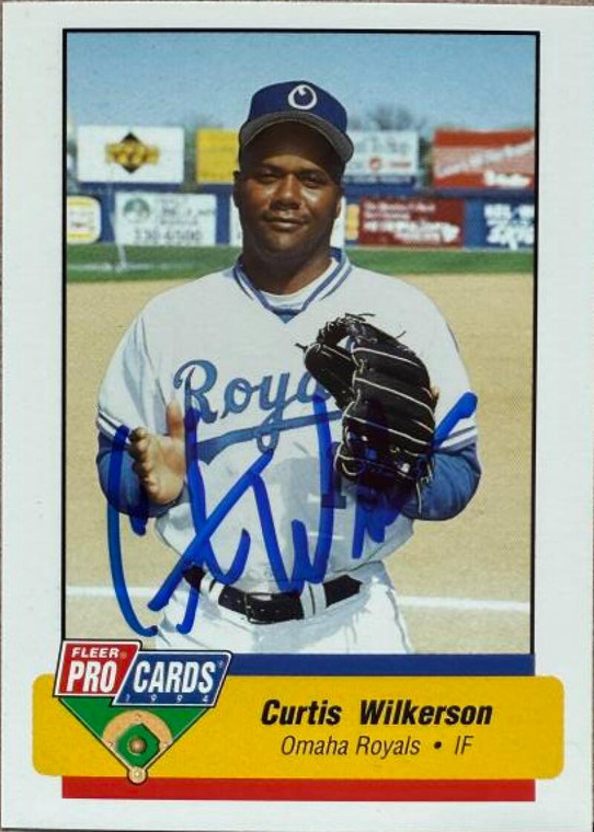 Curtis Wilkerson Autographed 1994 Fleer ProCards #1233 