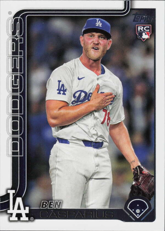 2025 Topps #384 Ben Casparius NM-MT  RC Rookie Los Angeles Dodgers 