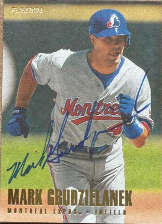 Mark Grudzielanek Autographed 1996 Fleer #458