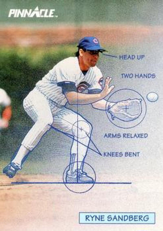 1992 Pinnacle #617 Ryne Sandberg TECH VG Chicago Cubs 