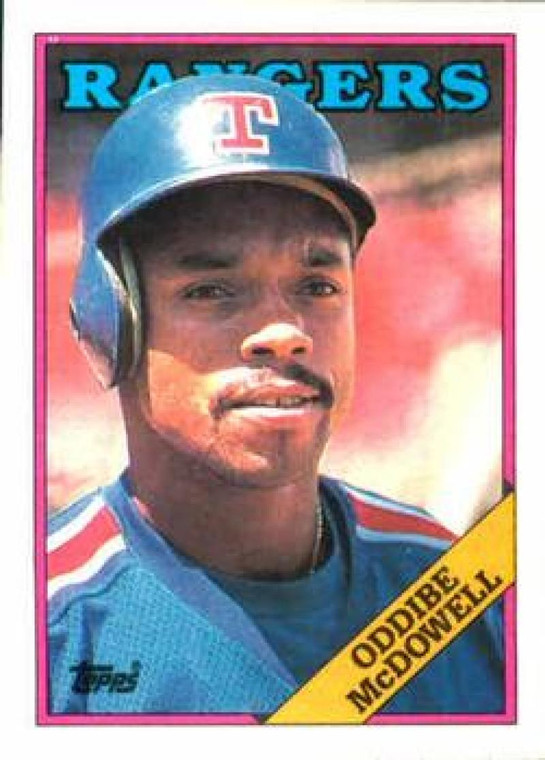 1988 Topps #617 Oddibe McDowell NM-MT Texas Rangers 