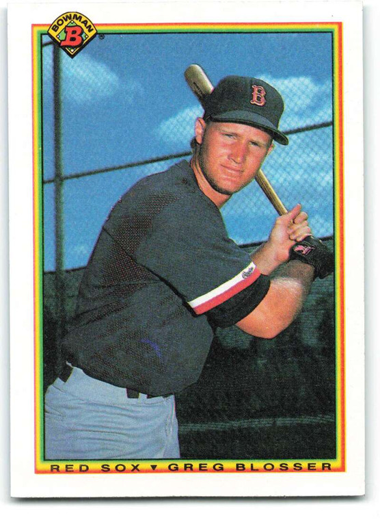 1990 Bowman #278 Greg Blosser VG RC Rookie Boston Red Sox 