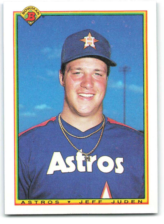 1990 Bowman #64 Jeff Juden VG RC Rookie Houston Astros 