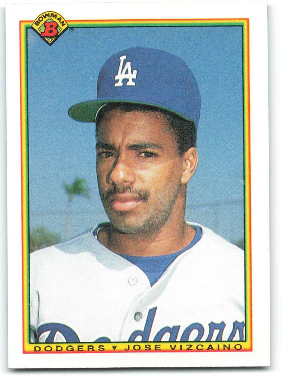 1990 Bowman #98 Jose Vizcaino VG RC Rookie Los Angeles Dodgers 