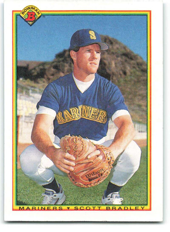 1990 Bowman #483 Scott Bradley VG Seattle Mariners 