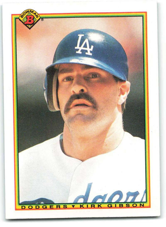 1990 Bowman #97 Kirk Gibson VG Los Angeles Dodgers 