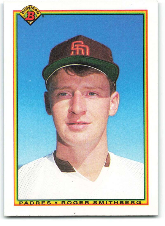 1990 Bowman #203 Roger Smithberg VG RC Rookie San Diego Padres 