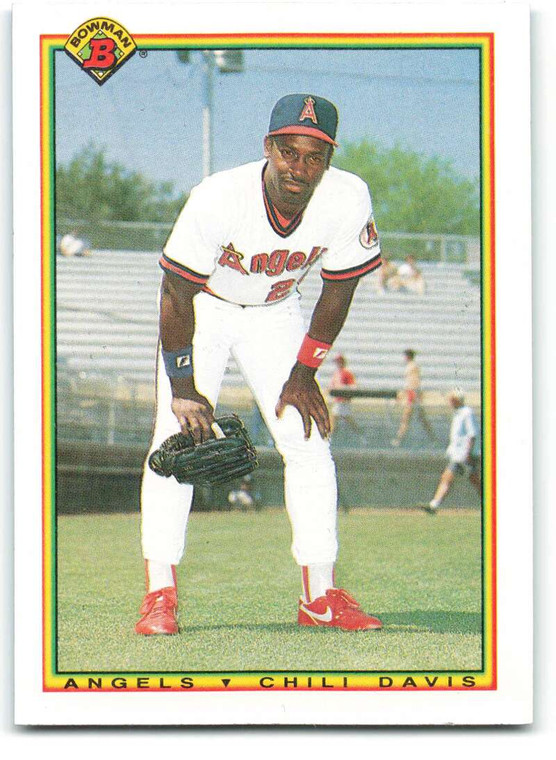 1990 Bowman #301 Chili Davis VG California Angels 
