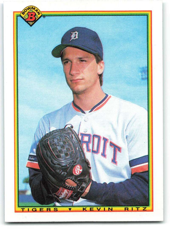 1990 Bowman #350 Kevin Ritz VG RC Rookie Detroit Tigers 