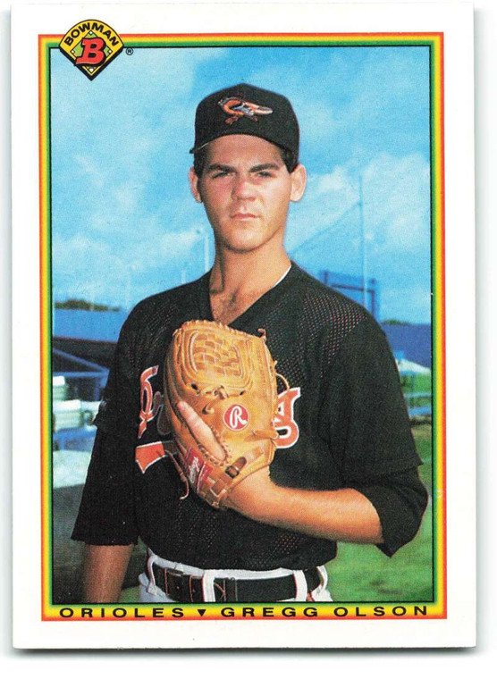 1990 Bowman #249 Gregg Olson VG Baltimore Orioles 