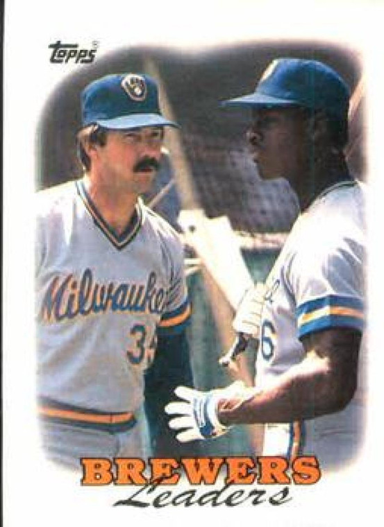 1988 Topps #639 Brewers Team Leaders NM-MT Milwaukee Brewers 